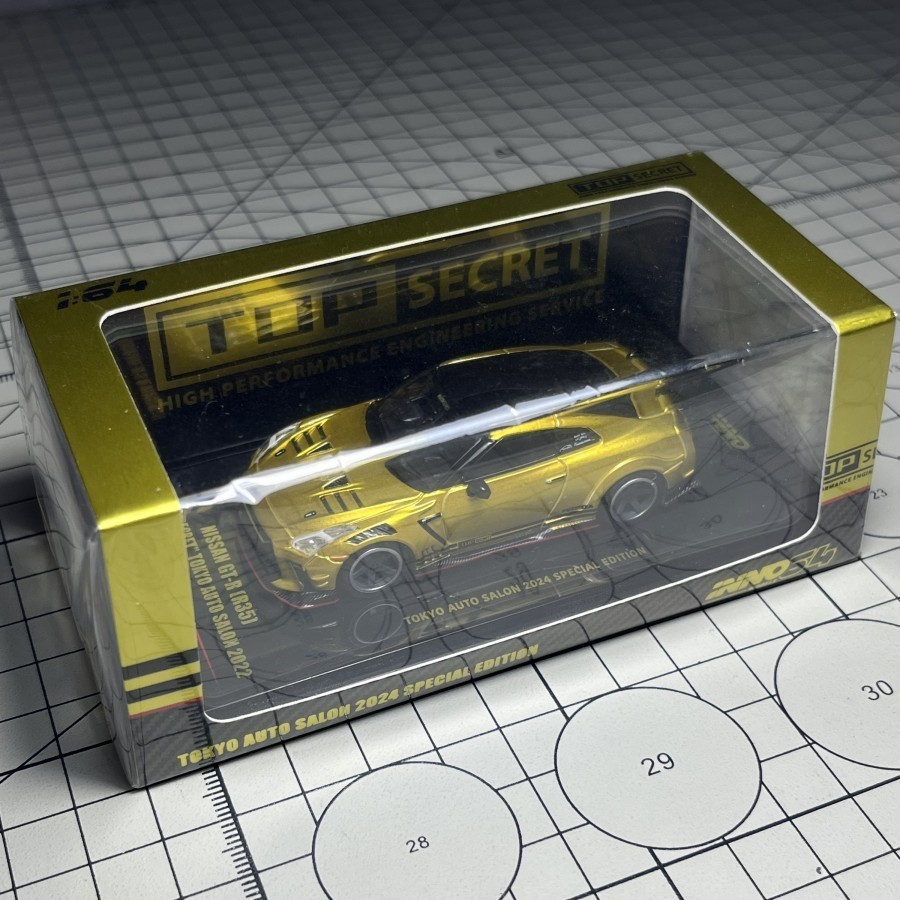 ใหม่ INNO 64 NISSAN GTR R35 TOP SECRET TOKYO AUTO SALON RARE BAG READYY