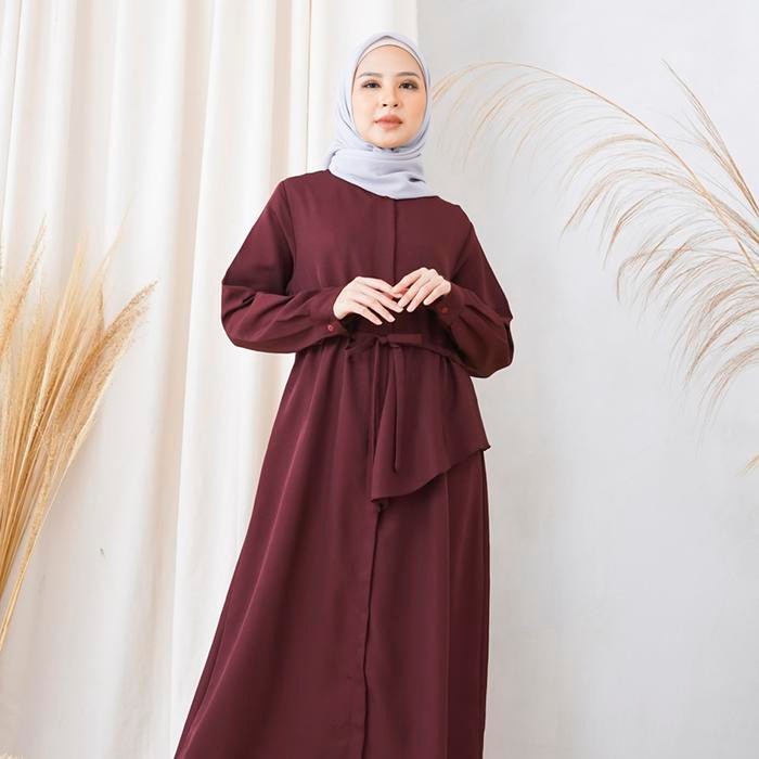 Wolfi Gamis Camilla Maroon