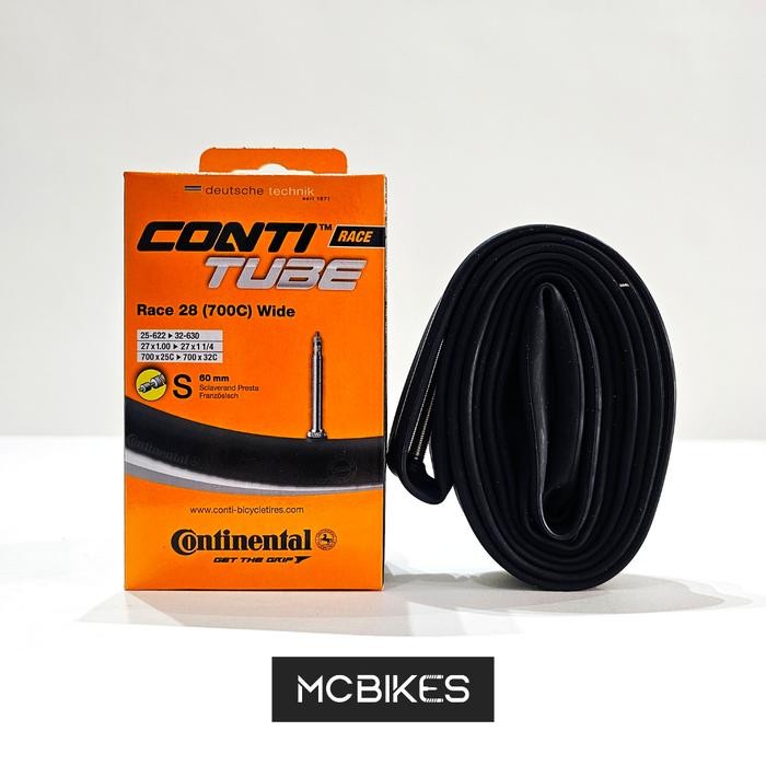 ยางใน Contiental Conti Tube Race 700X25 Sd 32 (Presta) ส่วนลดจัดส่งฟรี