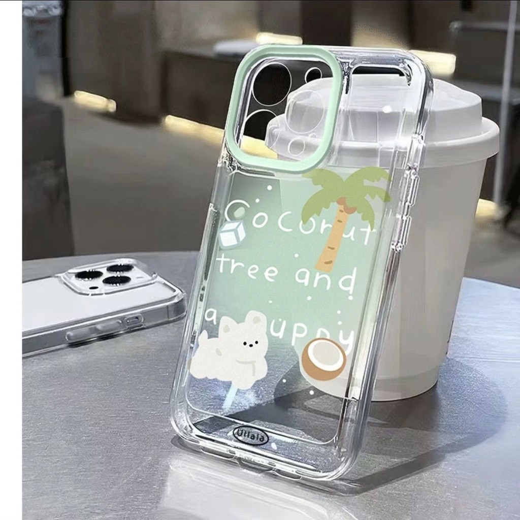 สวยมะพร้าวลูกสุนัขสําหรับIphone 17 Pro 17 Air 17 Pro Max 16E 15 Pro Max 11 13 Pro Max Ip 12 13 Mini 