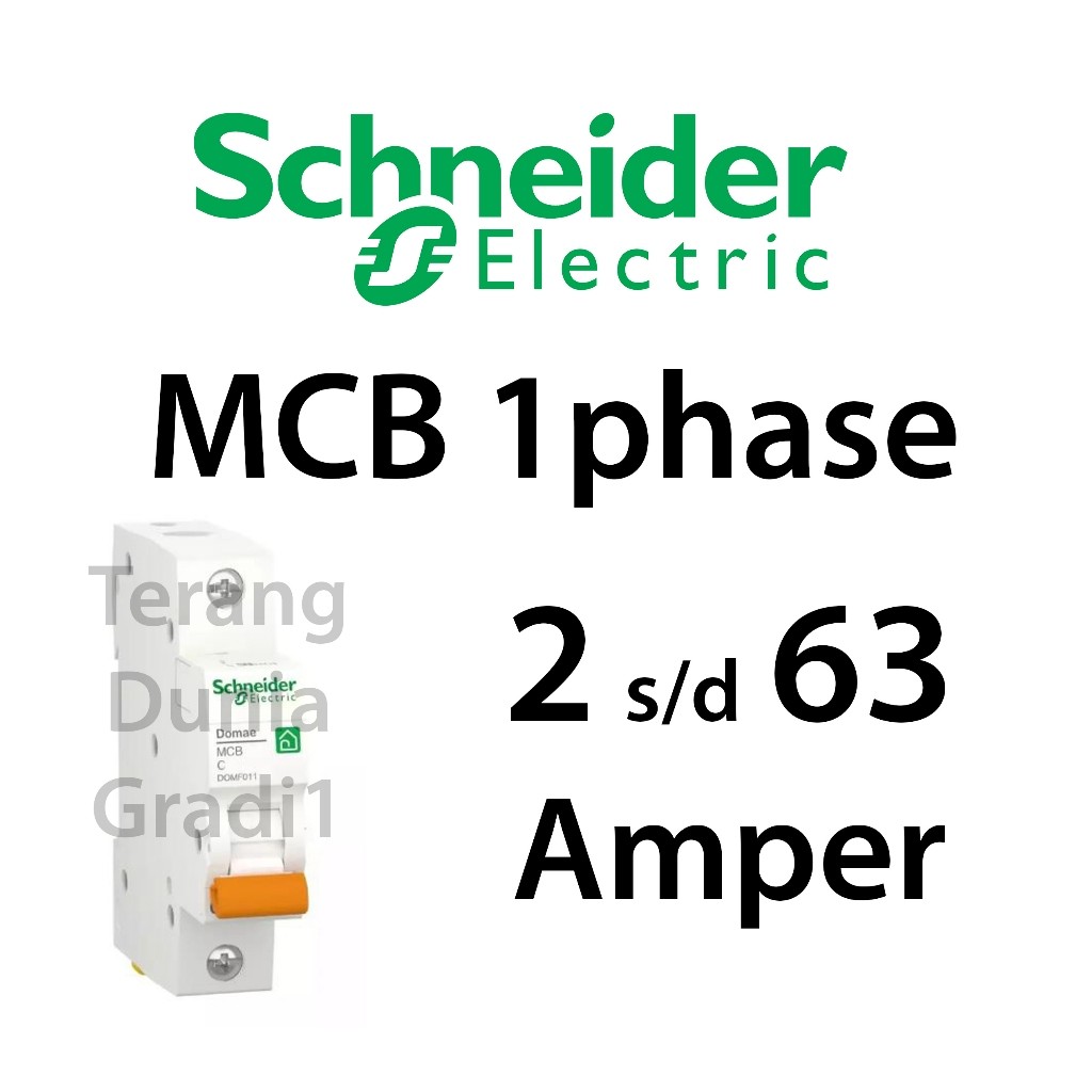 MCB Schneider Domae MCB Schneider 6kA MCB ชไนเดอร์ 1 เฟส