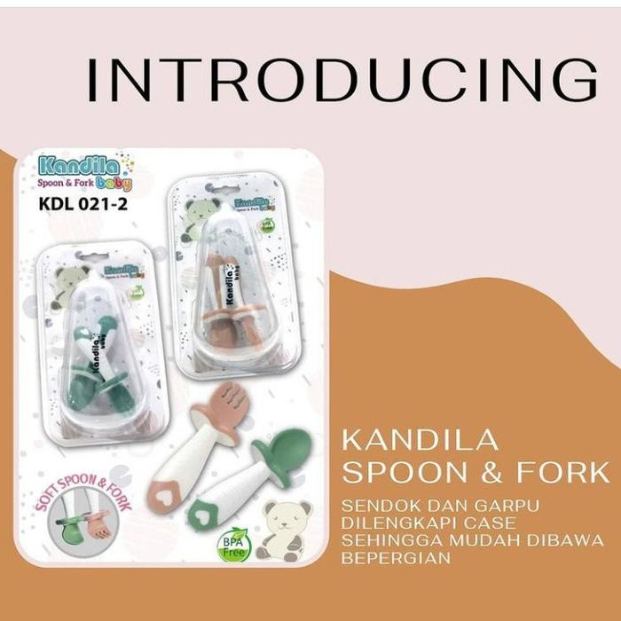 ต้นฉบับ..!! KANDILA BABY SPOON และ FORK/ BABY EATING UTENSILS/ EATING UTENSILS/SPOONS