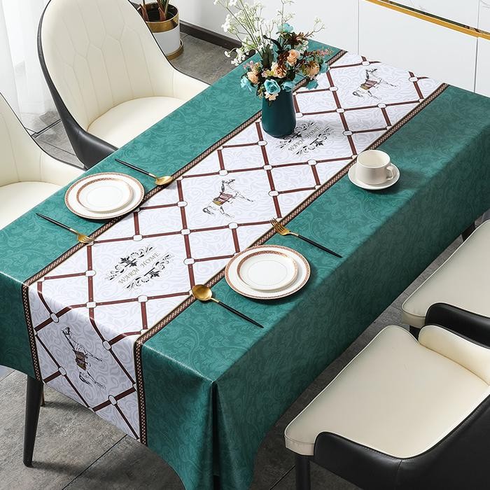 LOYAL BOSQUE DINING TABLE CLOTH พร้อมเก้าอี้ 4-10 ผืน กันน้ํา DINING TABLE ผ้า/ผ้า PVC