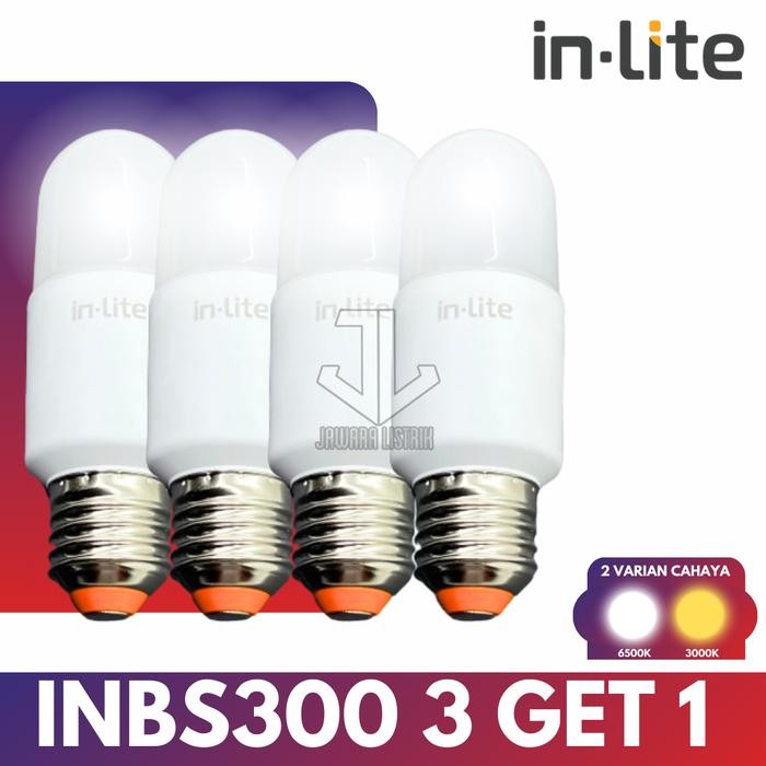 INLITE INBS300 ไฟ LED STICK แพคเกจ 3 ฟรี 1 3000K 6WATT 12WATT 15WATT 6500K 6WATT 12WATT 15WATT