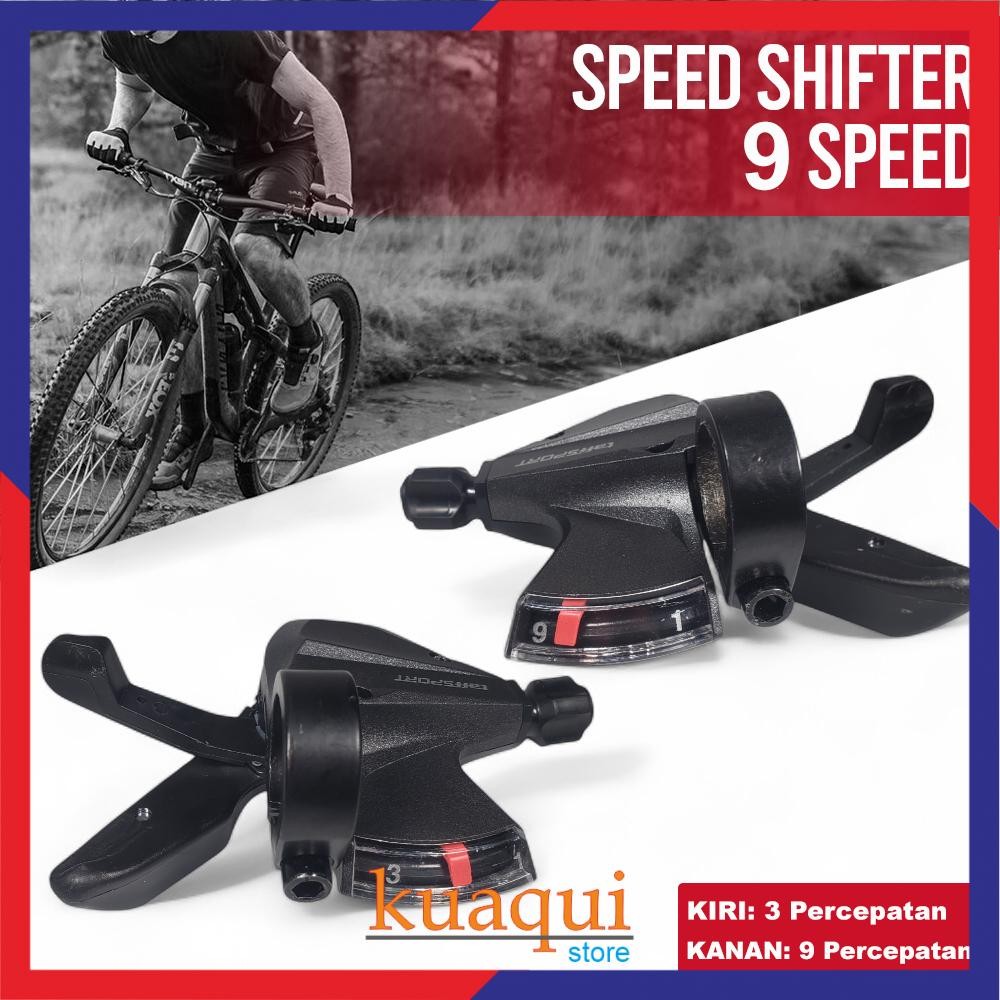 KUAQUI TaffiSPORT Advent Speed Shifter Trigger Bicycle 9 Speed 2 PCS - SL-M370