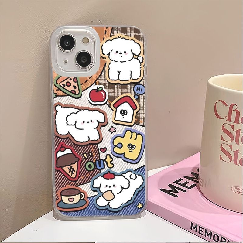Retro Coffee Puppy Case Redmi 15 15C Note 14 4G 5G Pro Plus 13X A5 14C 13C 13 9C 10A 11S 12 Pro + 10