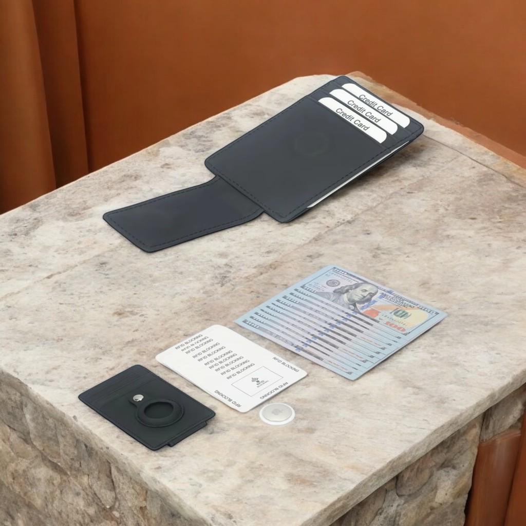 ZEST RFID Wallet Card Holder with AirTag - TQ-235