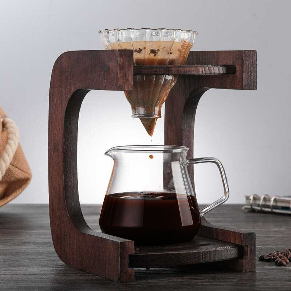 One Two Cups V60 Coffee Dripper Manual Coffee Brewing Glass Cup 1-2 Cups - VD-02