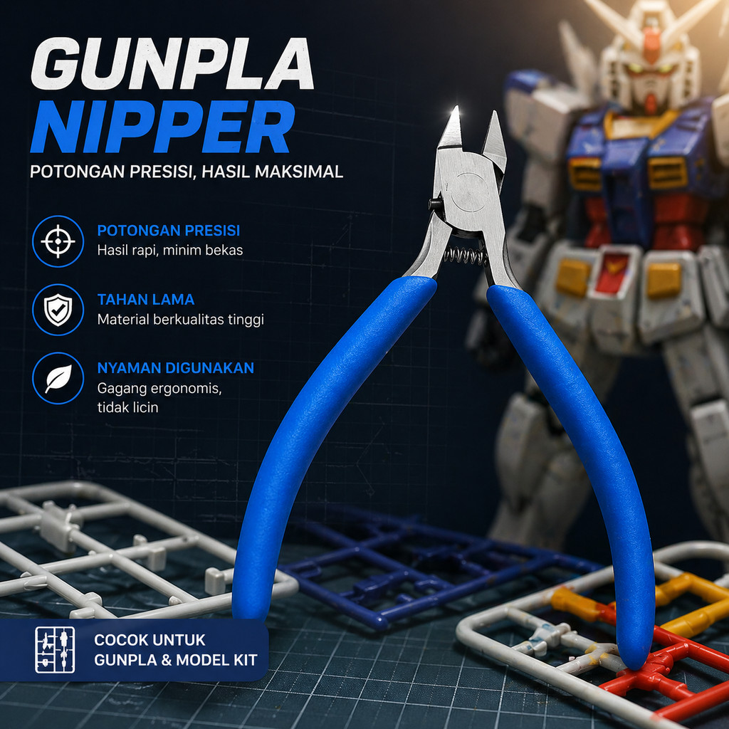 RUITOOL Gunpla Nipper Plier คีมตัดขนาดเล็กพลาสติกขอบเดี่ยว - RT12