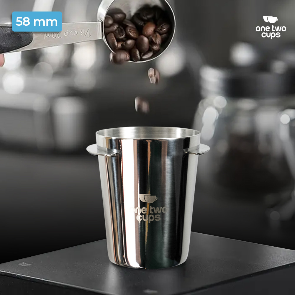 One Two Cups Dosing Cup Portafilter Espresso Machine Stainless Steel - YXA046