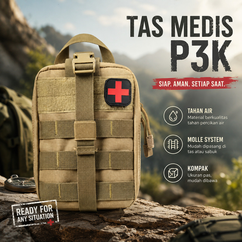HAISUNNY Medical Bag P3K First Aid Kit Medical Bag - D1050
