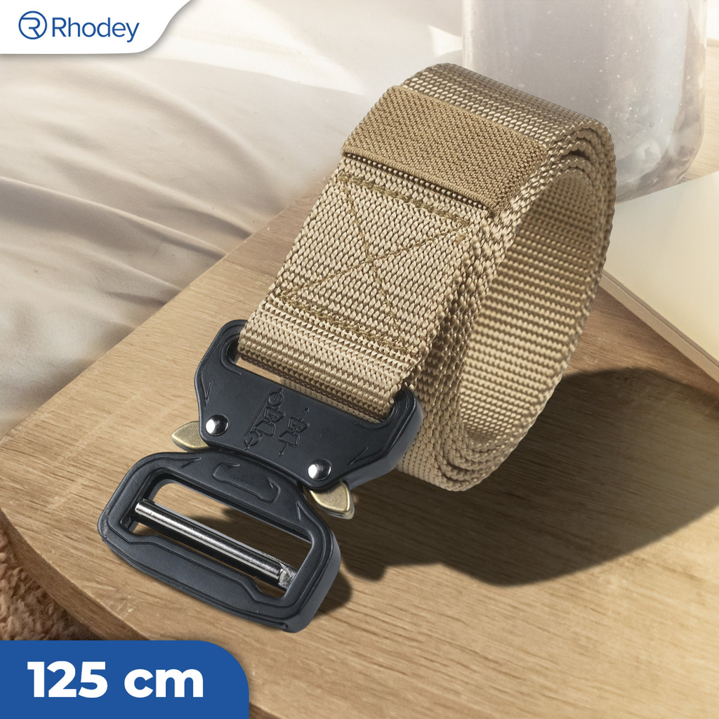 Rhodey Canvas Nylon Army Military Tactical Belt 125cm - MU056
