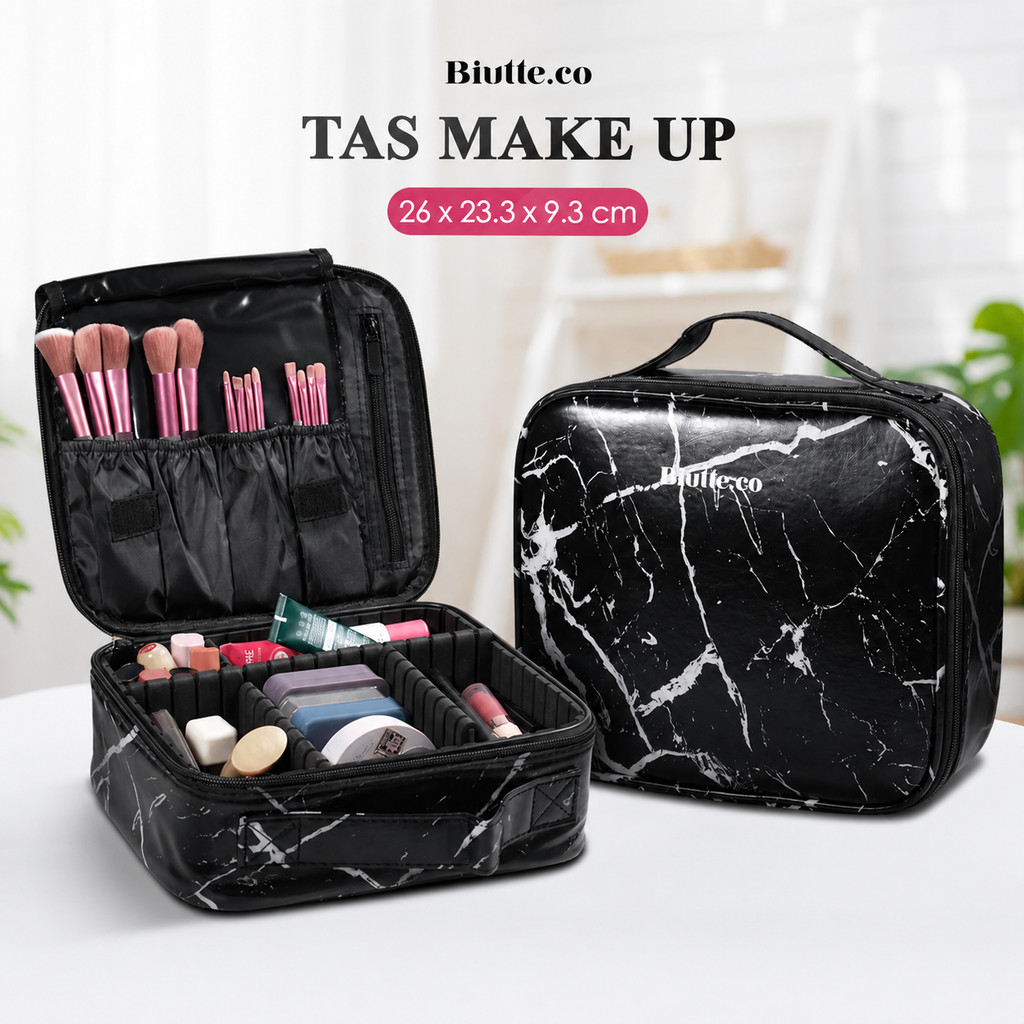 Biutte.co Big Capacity Waterproof Cosmetic Travel Make Up SUITCASE BAG - F119