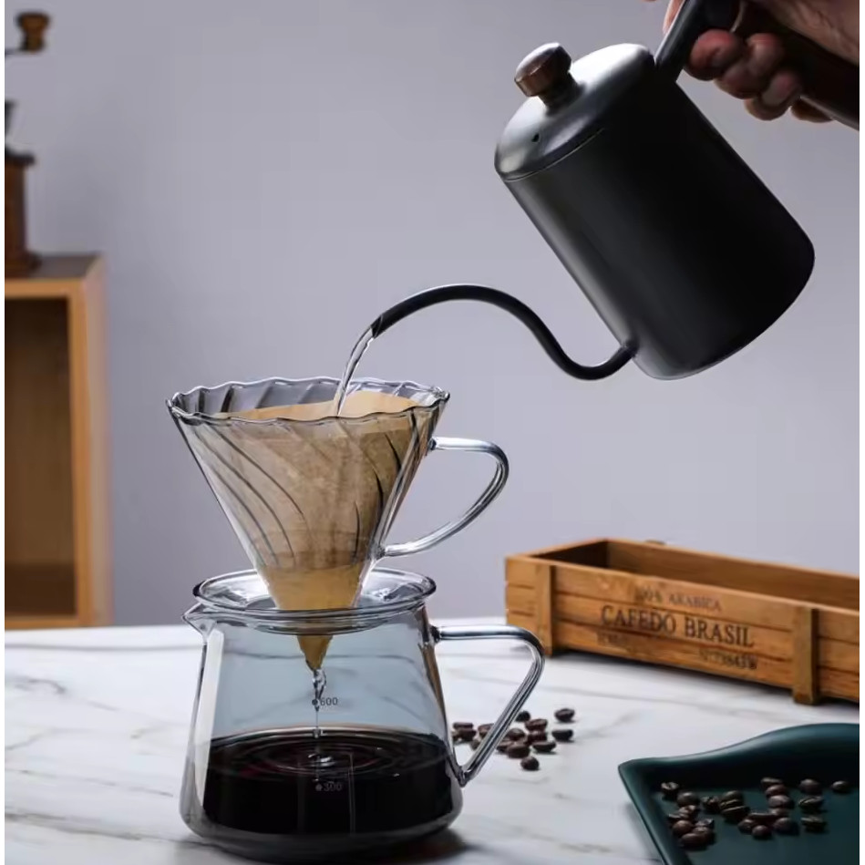 One Two Cups Coffee Server V60 Borosilicate 1-2 Cup 300ml - WJ9