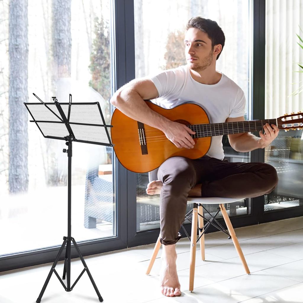 TaffSTUDIO แผ่นเพลงกระดูก Score ขาตั้งขาตั้งกล้องแบบพับได้ 1.2 ม. - F-01HC