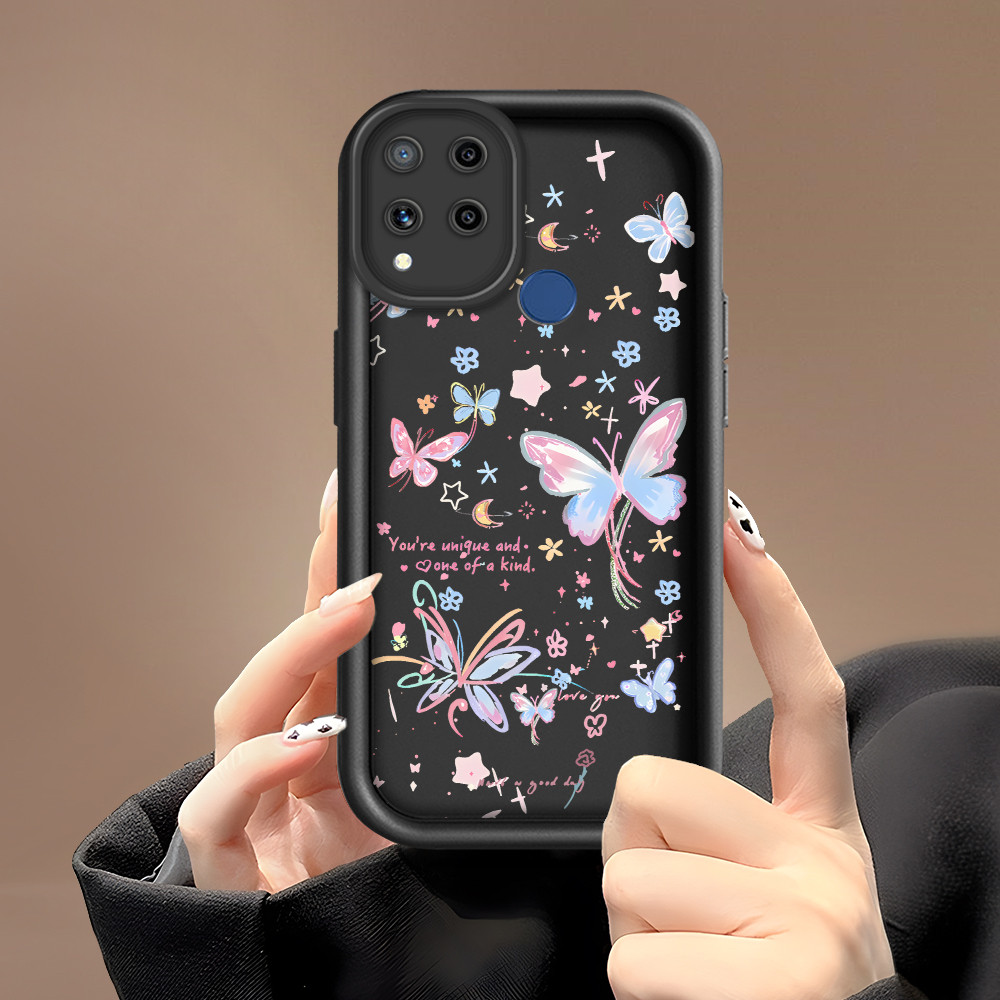 HP เคสโทรศัพท์สําหรับ Realme C15 กรณีการ์ตูน Kesing ป้องกันเลนส์ TY DLJ S2-1441