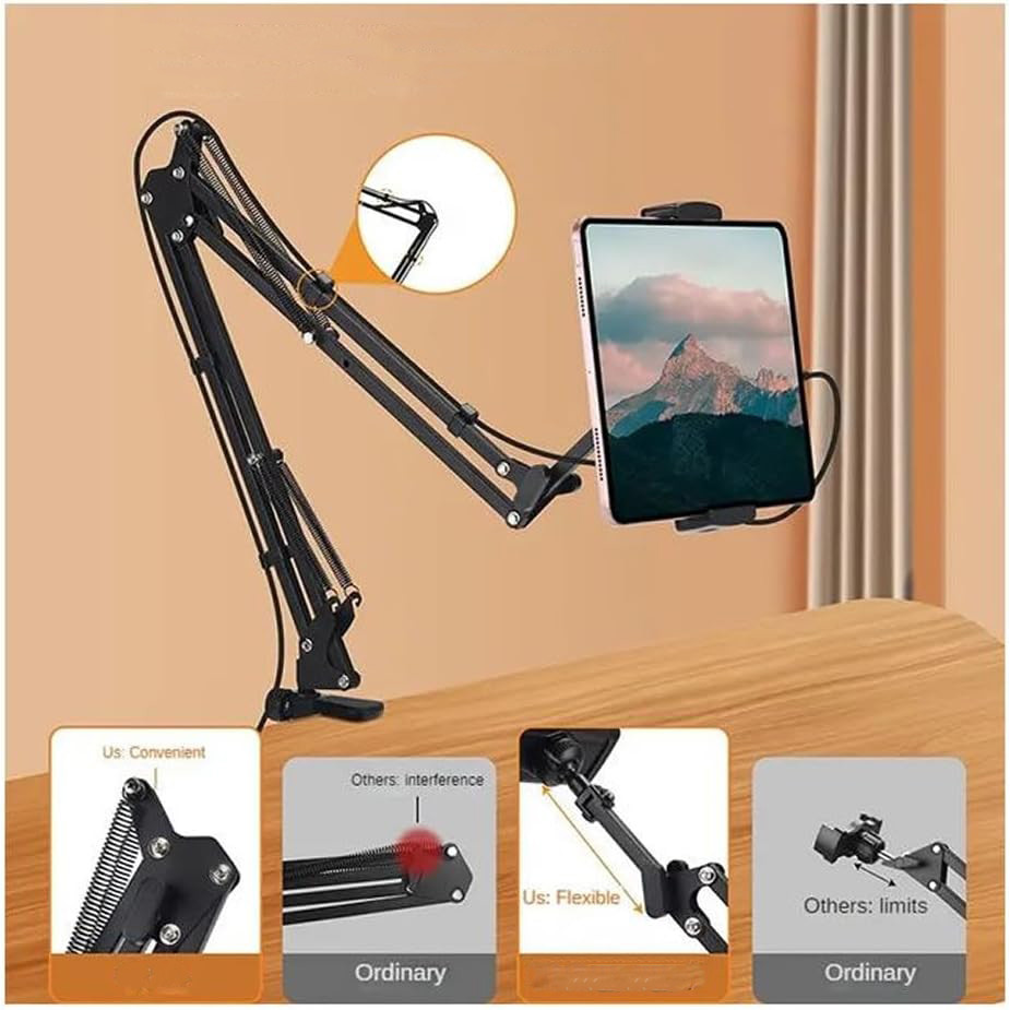 - OKR Holder HP Tablet Stand Lazypod 360 Rotation Adjustable Desk Clamp - OK506 -