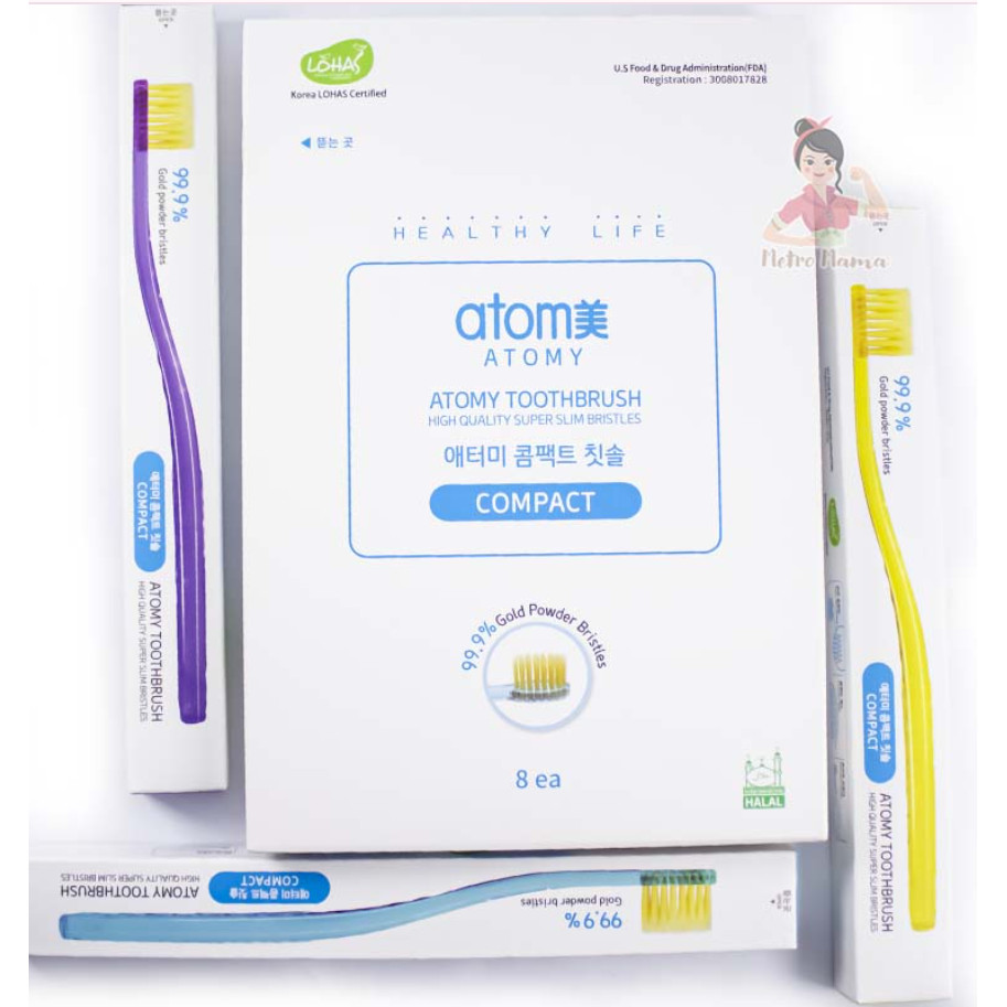 Atomy Compact แปรงสีฟัน 1 ชิ้น แปรงสีฟันเด็ก Atomy
