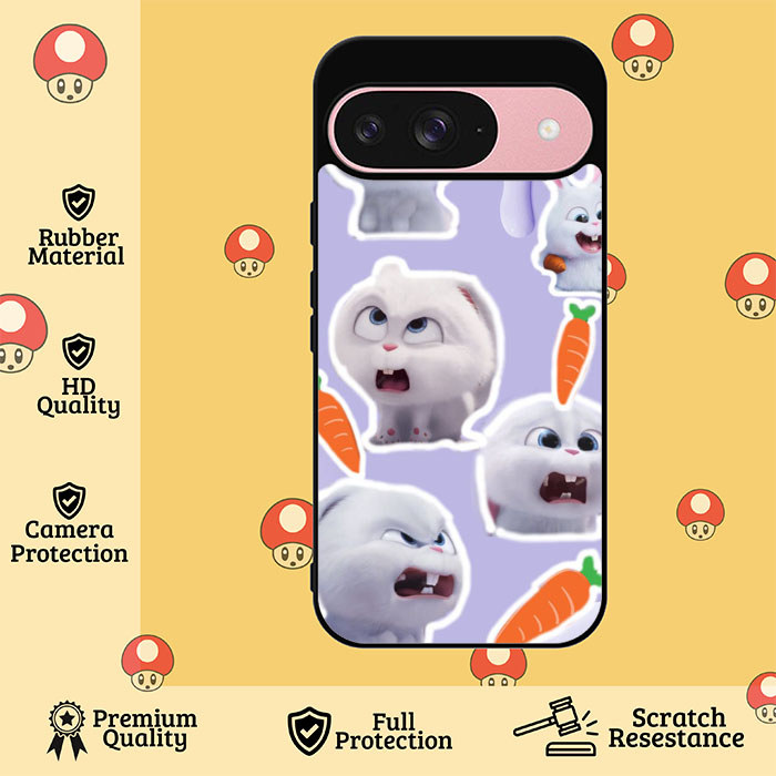 กรณีที่กําหนดเอง Google Pixel 10 9 9A 8 8A 7 7A 6 6A 5 5A 4 4A Pro XL 4G 5G Soft Frost Bunny ZR0121 