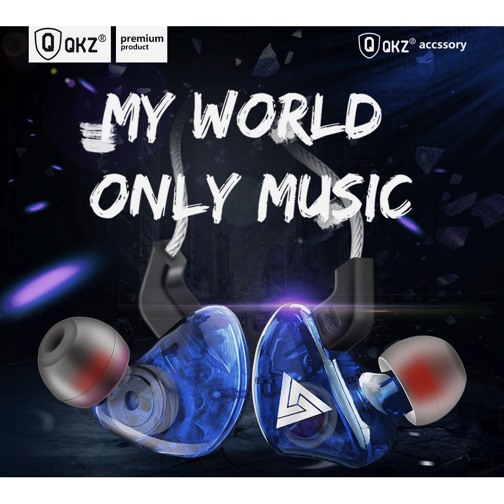- QKZ หูฟัง In-Ear แบบมีสาย 3.5 มม. HiFi พร้อมไมโครโฟน - QKZ-CK5 -