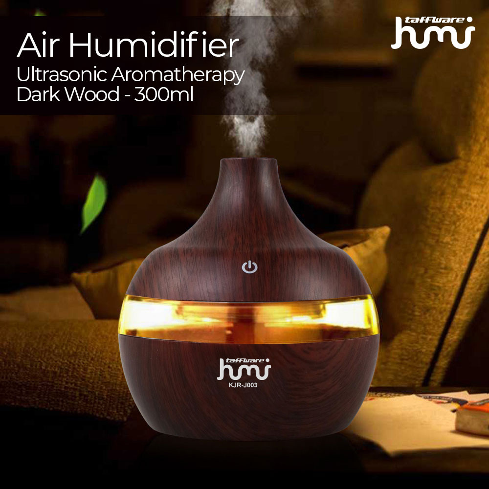 Taffiffware HUMI Air Humidifier Mini Ultrasonic Aroma Diffuser RGB 300ml - KJR-J003