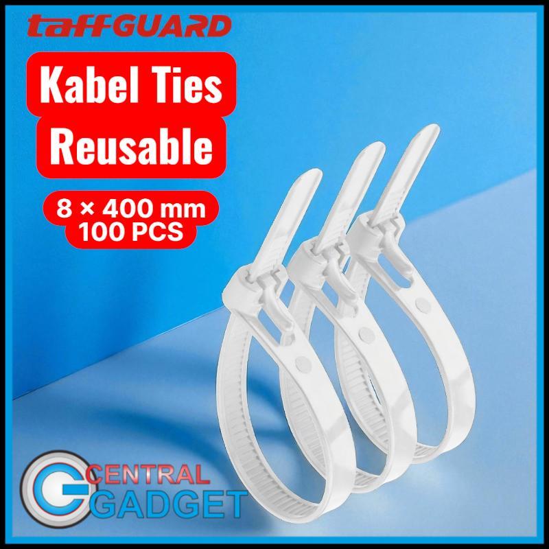 CG Cable Ties Zip Cable Organizer นํากลับมาใช้ใหม่ได้ 8x400 มม. 100 ชิ้น NL816