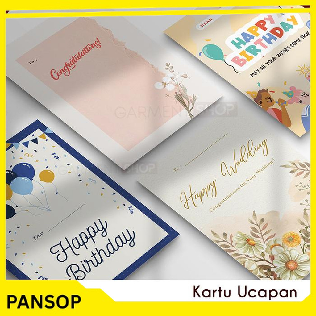 ADDITIONAL GREETING CARD HAMPERS HAPPY BIRTHDAY ANNIVERSARY GRADUATION - WEDDING (2) จัดส่งฟรี