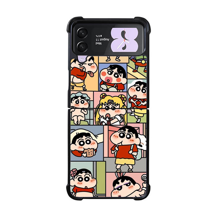 Chibi Fun Child AK0023 Case Casing Hybrid Custom Samsung Galaxy Z Flip 7 6 5 4 3