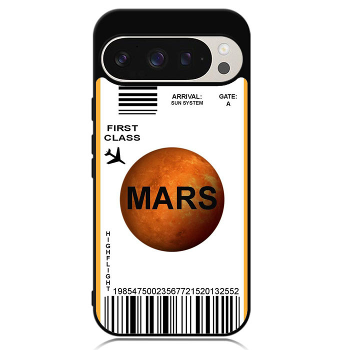 เคส Google Pixel 10 9 9A 8 8A 7 7A 6 6A 5A Pro XL Mars Flight Ticket Case Cover