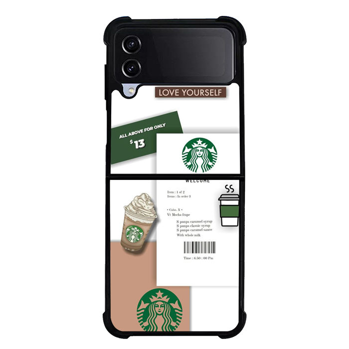 Samsung Galaxy Z Flip 7 6 5 4 3 Aesthetic Coffee Slip Case Cover