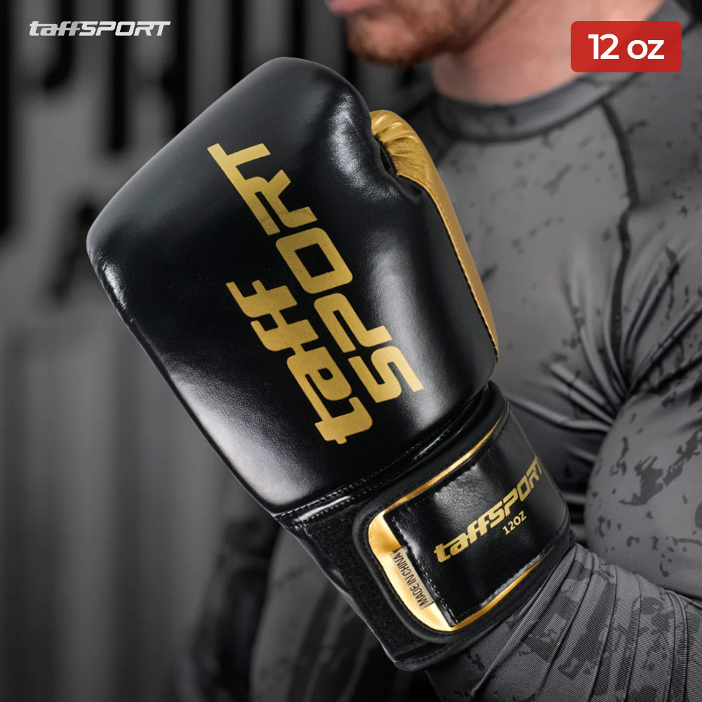 TaffiSPORT MMA UFC นวมชกมวยไทยหนัง - 12OZ