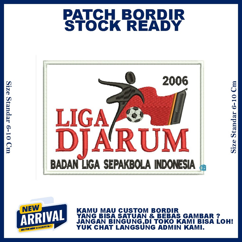 DJARUM LEAGUE EMBROIDERY PATCH คุณภาพสูง EMBROIDERY - ZONE EMBROIDERY