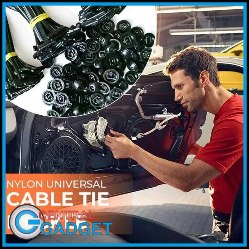 CG EOPEE Cable Ties Self Locking Stopper Push Mount 2x9 ซม. 100 ชิ้น E100