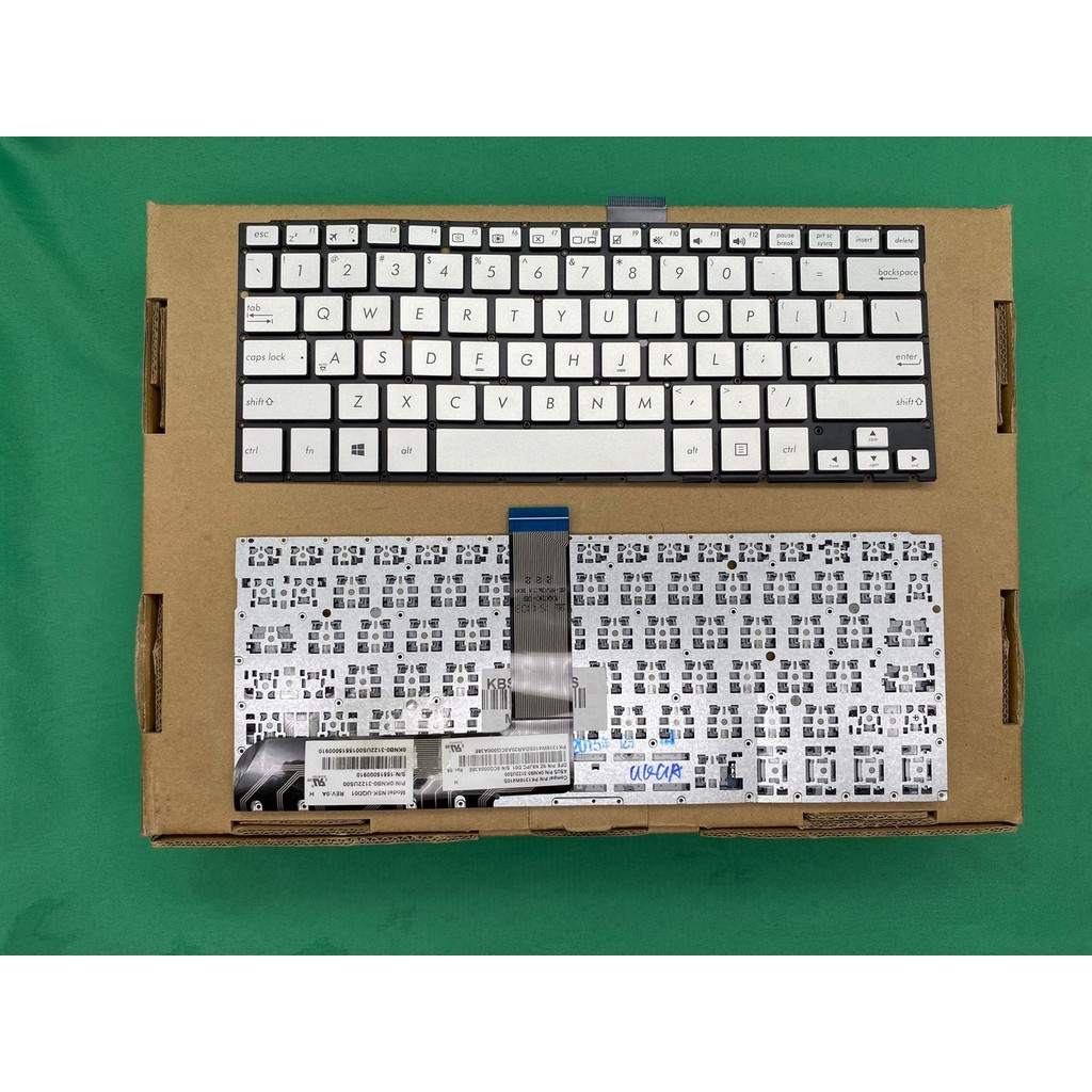 Asus tp300 tp300l tp300la q302 q302l q302la คีย์บอร์ดสีเงิน