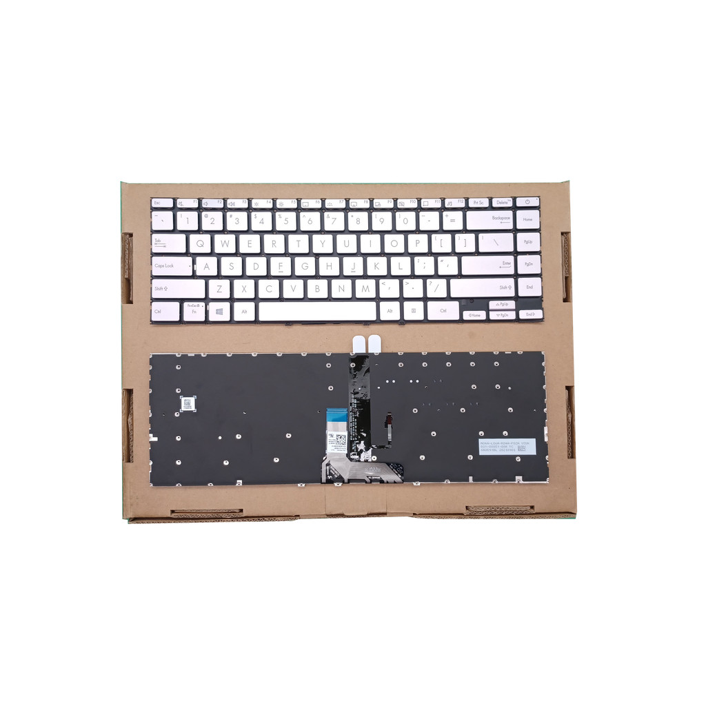 Asus Zenbook 14 ux425 ux425e ux425ea ux425j ux425ja คีย์บอร์ดเรืองแสงสีเงิน