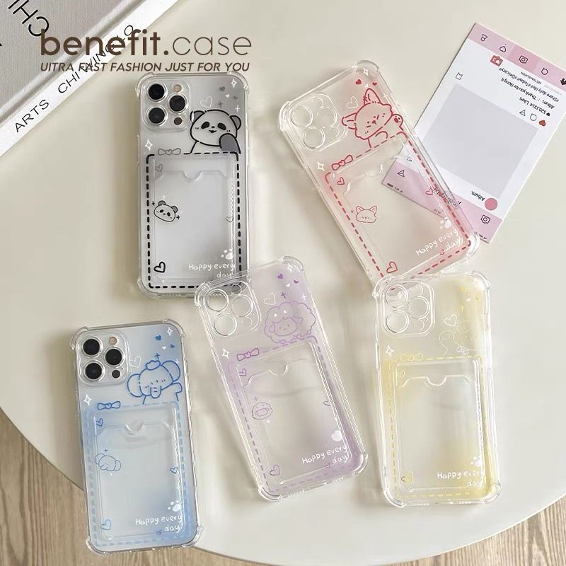 สัตว์สีผู้ถือบัตรภาพประกอบกรณี Hp Oppo 14F A60 14 Pro 5G Reno 13F 13 5G A16 A57 A78 A12 A77S A38 A18