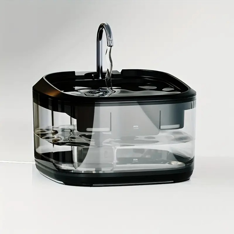 น้ําพุตู้น้ําสําหรับแมวและสุนัข 4.5L - FT500-03 สีดํา