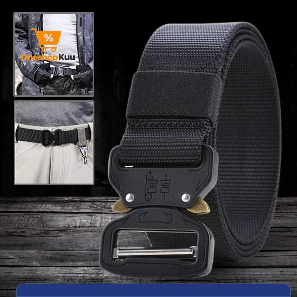 Rhodey Canvas Nylon Army Military Tactical Belt 125cm - MU056