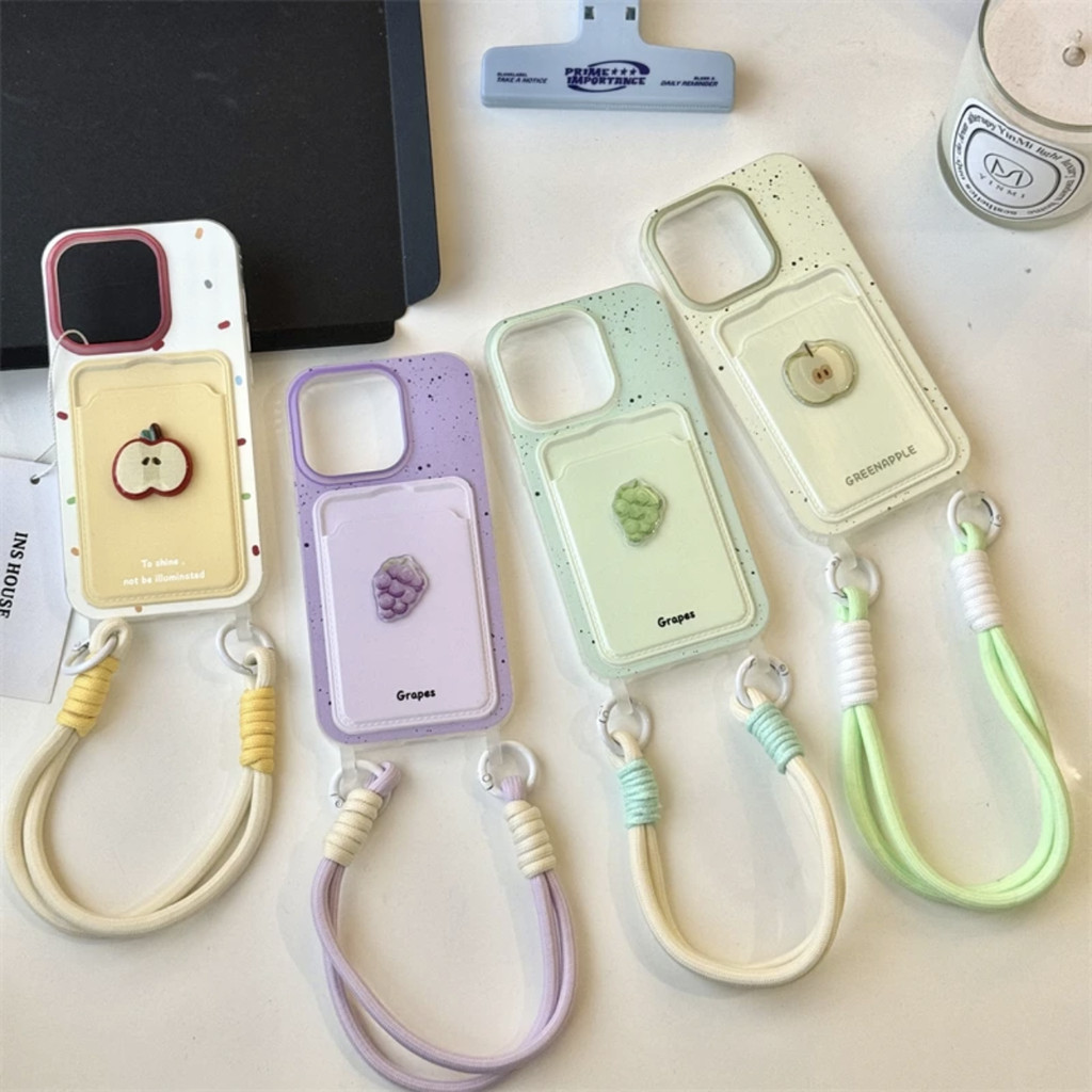 ผลไม้ผู้ถือบัตรแปลกปลอกOppo 14 Pro 5G 14F Reno 13F 13 5G A60 A16 A78 A76 A12 7Z 8Z A57 A74 A58 8T A9