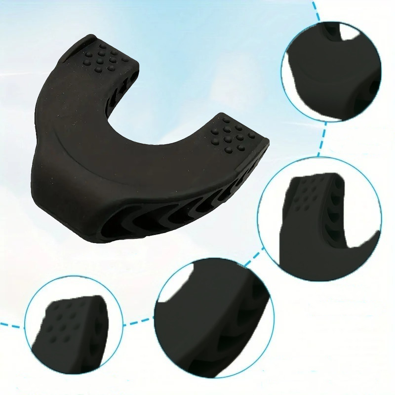 Ilamvie Jaw เครื่องมือออกกําลังกายซิลิโคน Jaw Trainer Mastic Ball Lv 6 สีดํา