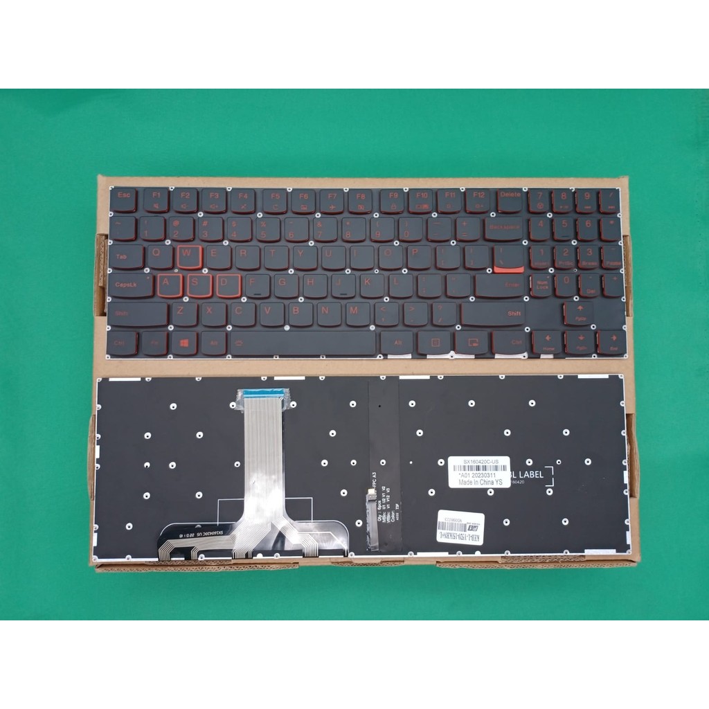 Lenovo y520-15ikb y520-15ikbn คีย์บอร์ดเรืองแสง