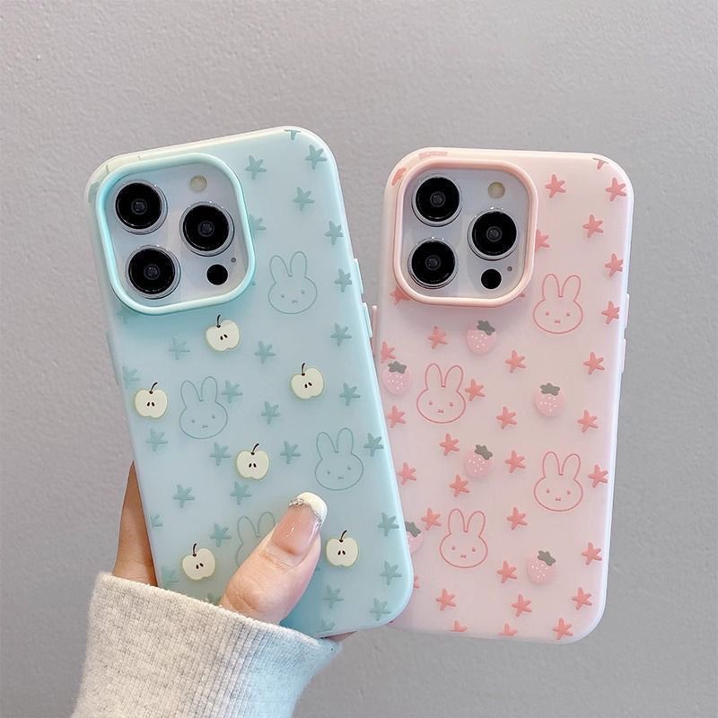Rabbit Jelly Color 2 In 1 ล่าสุด 2025 เคส Iphone 16 Pro Max 17 Pro Max 16 Plus 15 14 13 11 12 Pro Gd