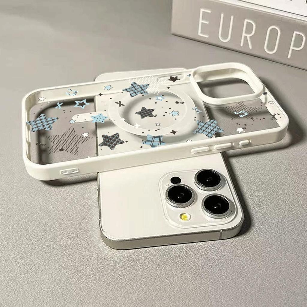 Retro Magnetic Star สําหรับ Samsung A27 A07 A17 5G A57 5G A37 S25 A36 A55 A56 A54 A06 5G A16 A26 A35