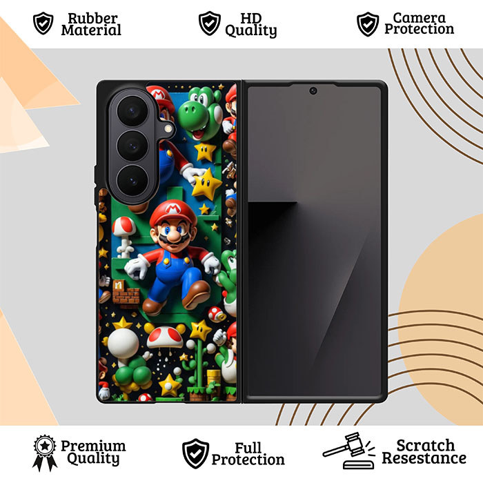 เคสแบบกําหนดเอง Samsung Galaxy Z Fold 7 6 5 4 3 5G Retro Coin Runner ZR0102 ฝาครอบกรณี