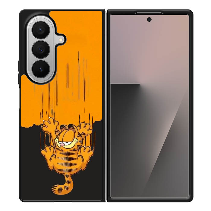 แมวอ้วนน่ารัก AK0030 เคสปลอกไฮบริดแบบกําหนดเอง Samsung Galaxy Z พับ 7 6 5 4 3 SE