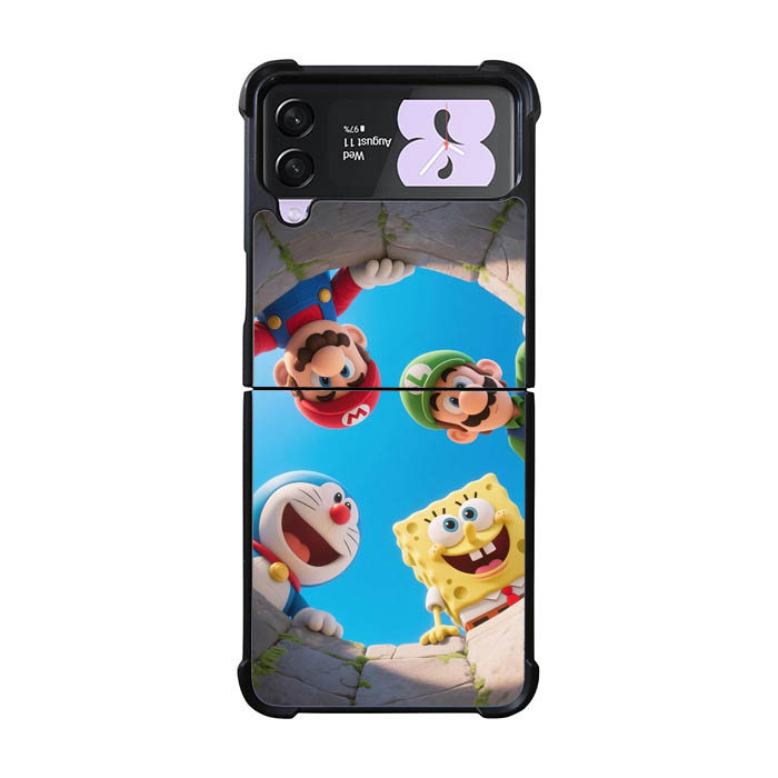 Mega Fun ภาพประกอบ AK0001 เคสปลอกไฮบริดแบบกําหนดเอง Samsung Galaxy Z Flip 7 6 5 4 3