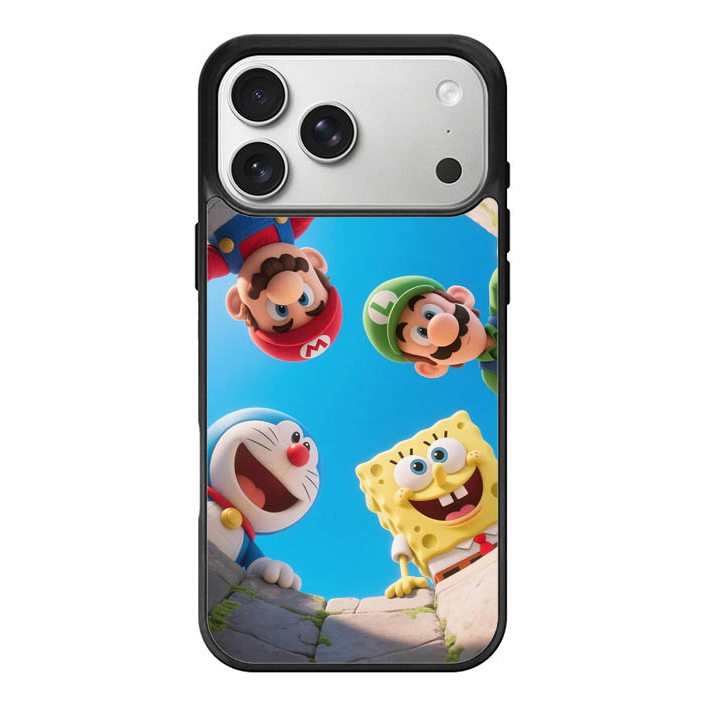 Mega Fun ภาพประกอบ AK0001 เคสปลอก Hybrid Custom iPhone 17 16 15 14 13 12 11 Pro Max Plus Mini Air SE