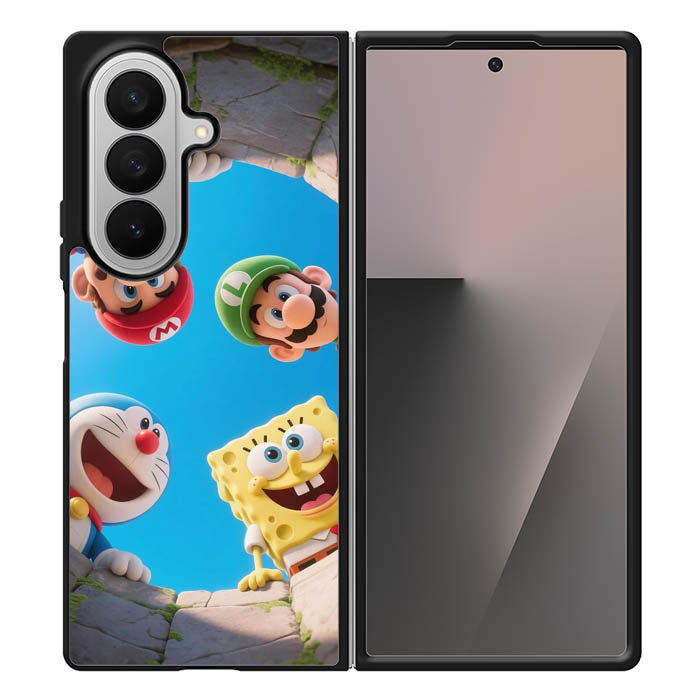 Mega Fun ภาพประกอบ AK0001 เคสปลอกไฮบริดแบบกําหนดเอง Samsung Galaxy Z พับ 7 6 5 4 3 SE