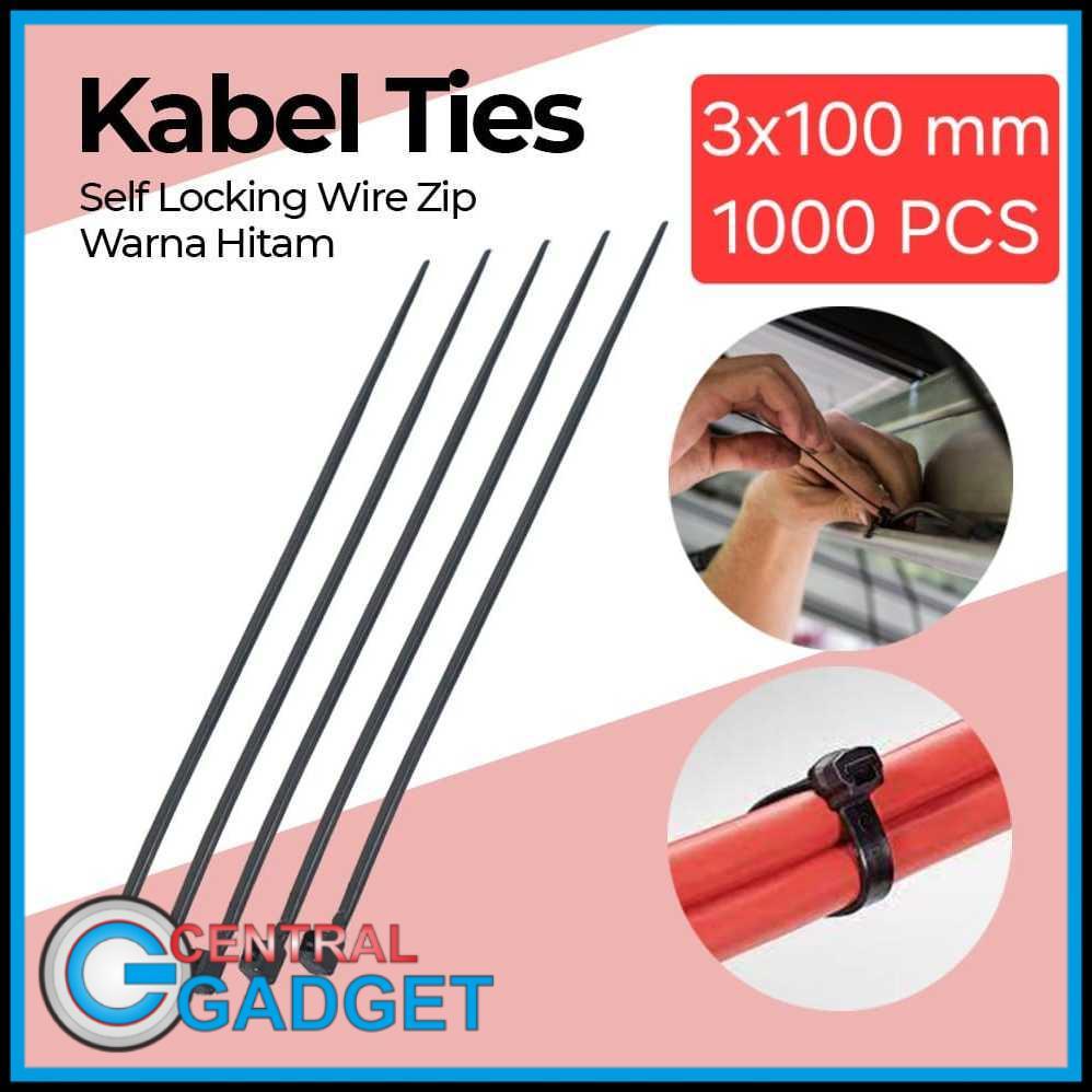 CG YCDC Cable Ties Self Locking Wire Zip 3x100mm 1000 PCS LYZ100