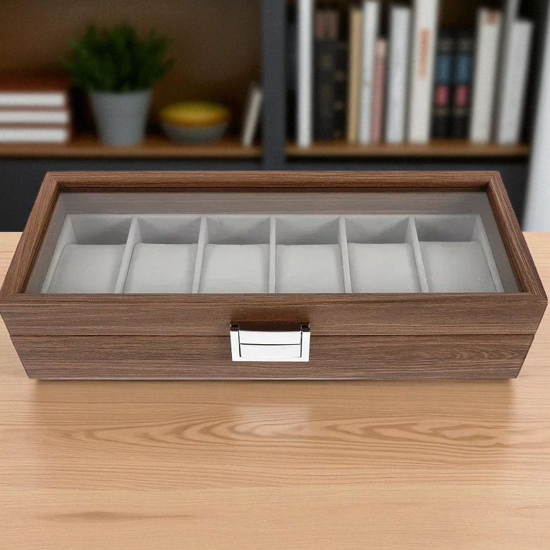 LuWei Watch Storage Organizer กล่องนาฬิกา 6 ตาราง - SKW147